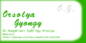orsolya gyongy business card